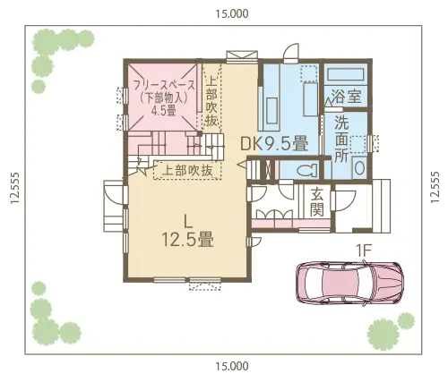 間取り図 1F